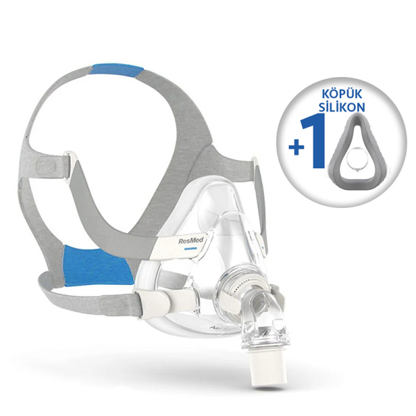 ResMed AirFit F20 CPAP Maskesi Large + ResMed AirTouch F20 Large Köpük Silikon